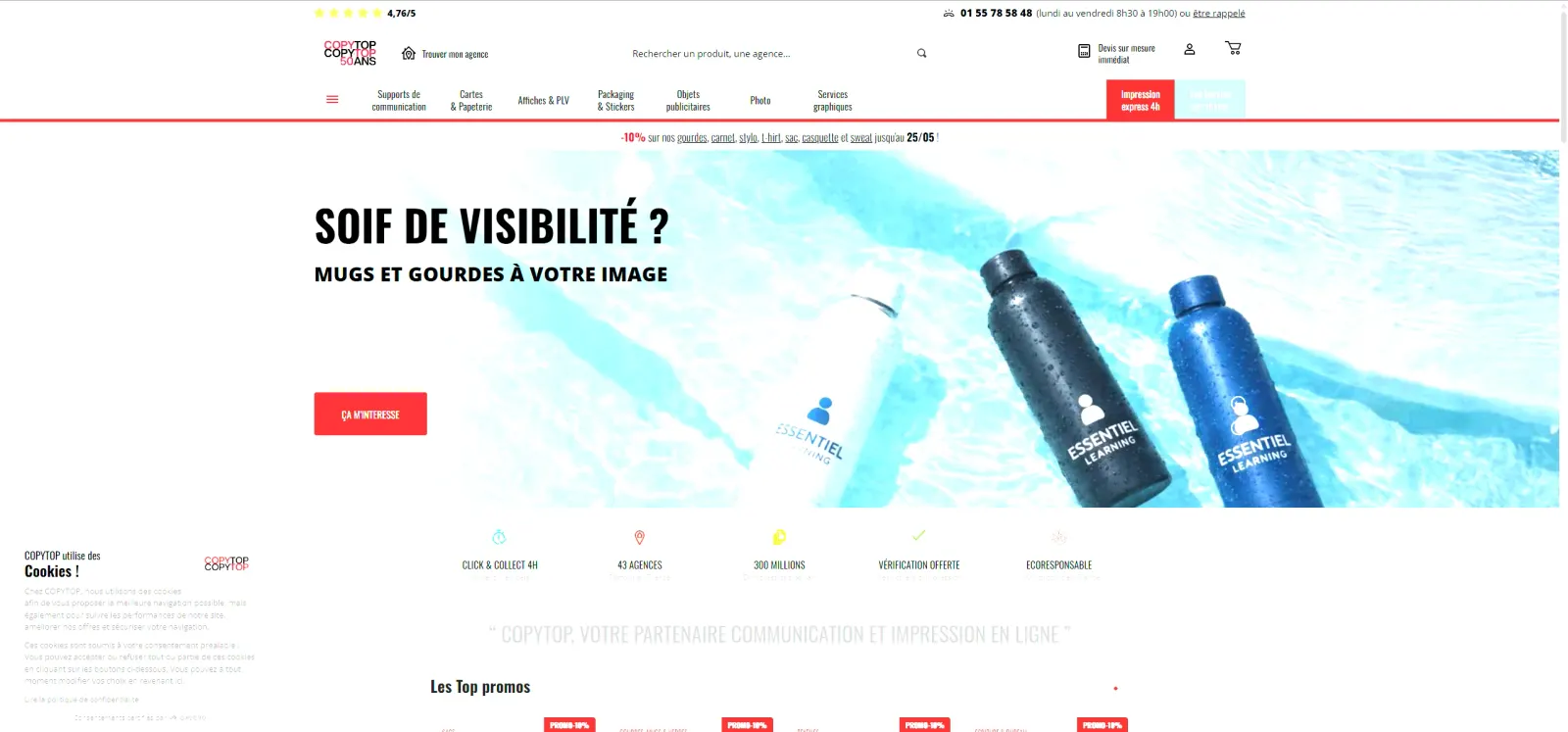 Aperçu du site CopyTop